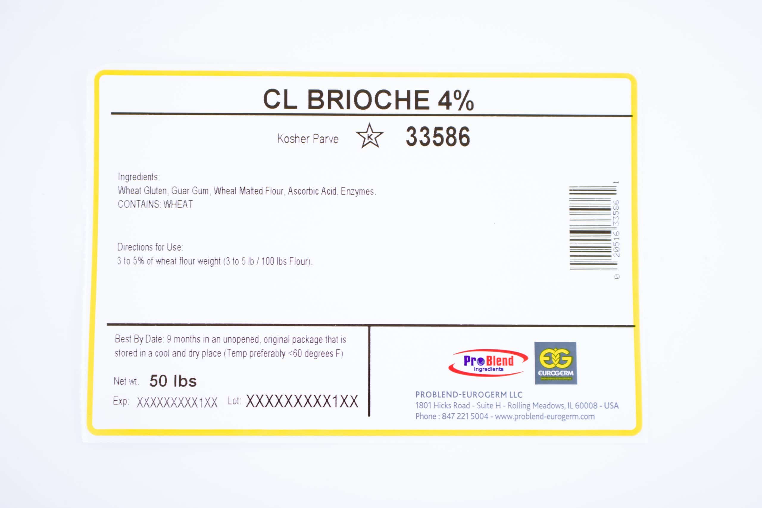 Cl Brioche 4% - Sweet Dough Volume and Texture Conditioner (Item#33586 Eurogerm) - 50 lb. bag, view 2
