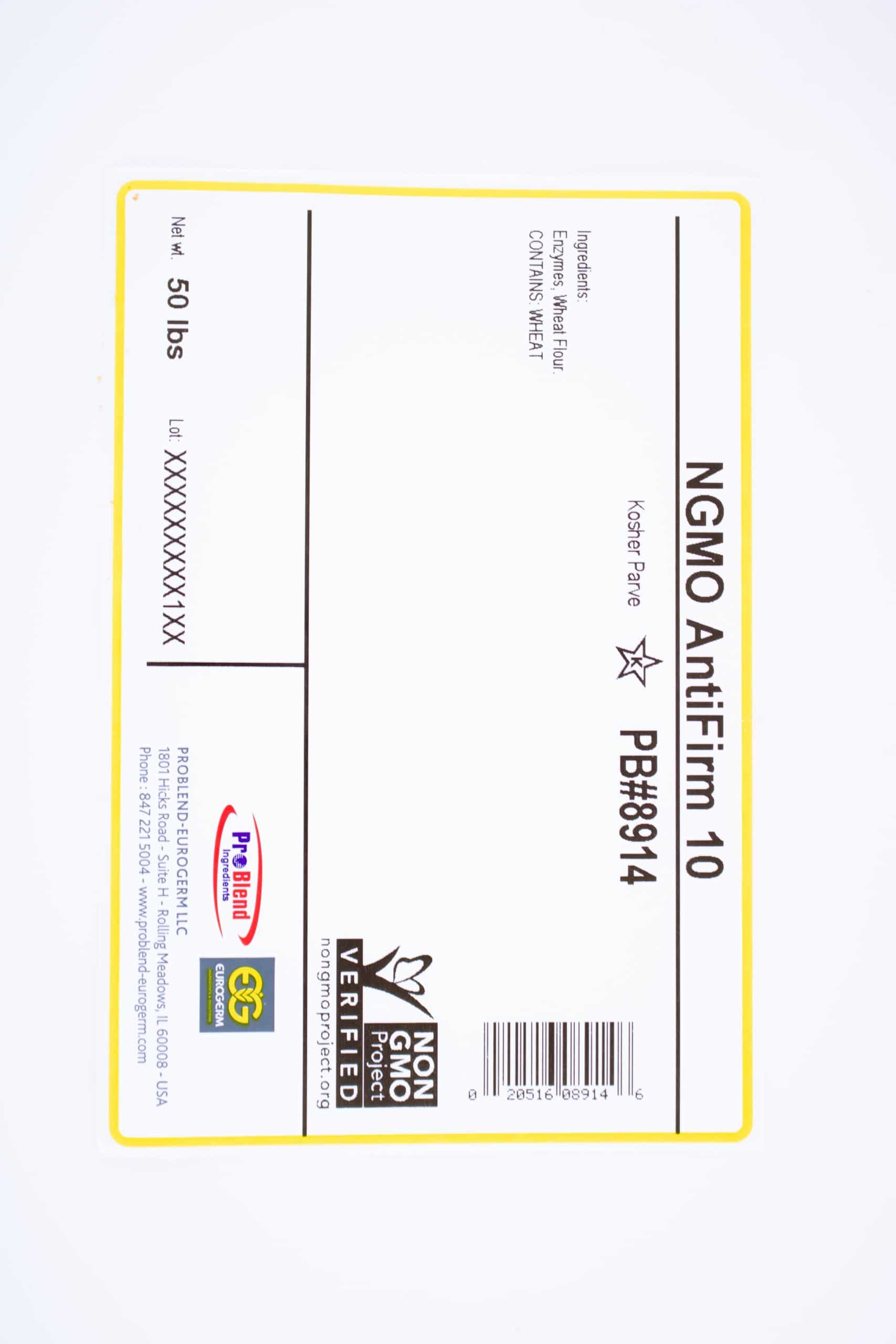 NGMO Antifirm 10 - Non-GMO Yeast Raised Shelf Life Extender (Item#8914 Eurogerm) - 50 lb. bag by Eurogerm, view 2